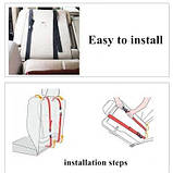 Портативне безкаркасне дитяче автокрісло ГОЛУБОЕ, фото 7