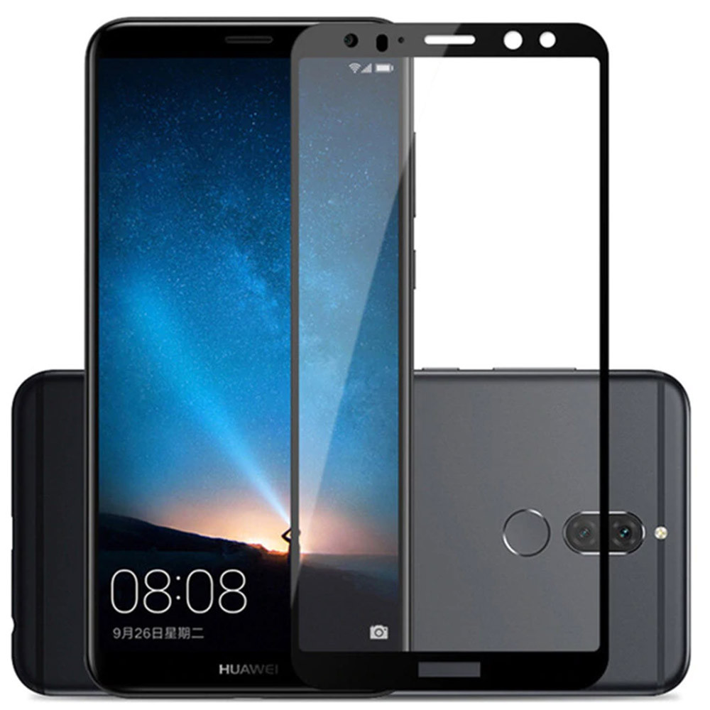 Скло захисне для Huawei Mate 10 Lite (0,3мм, 5D, чорне) Full Glue