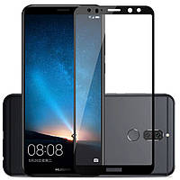 Стекло защитное для Huawei Mate 10 Lite (0,3мм, 5D, черное) Full Glue