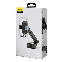 Автодержатель для телефона на стекло и панель Baseus Tank gravity car mount holder with suction base Black