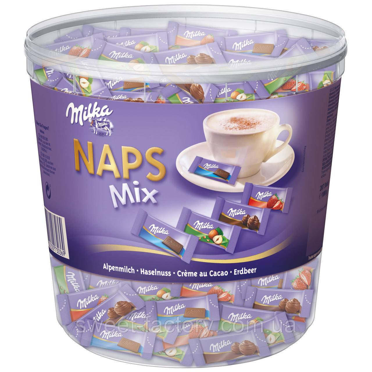 Шоколадні цукерки Milka Naps Mix 207s 1000g