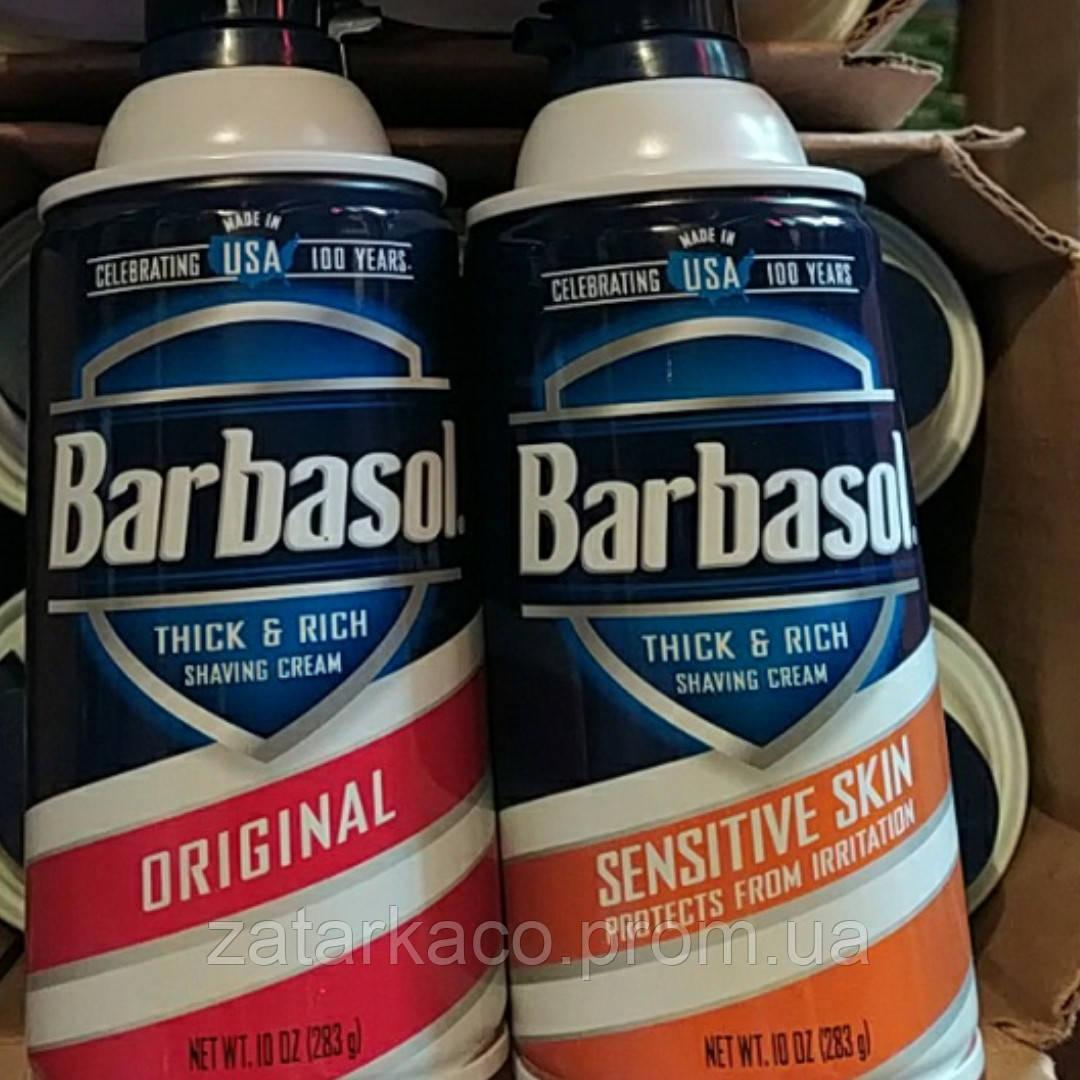 Barbasol піна для гоління зволожувальна (Америка) 283 гр
 Новий дизайн