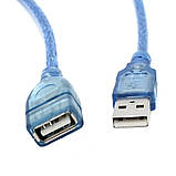 USB-кабель подовжувач AМ-АF 1.5 метра з феритовим кільцем Юсб, фото 4