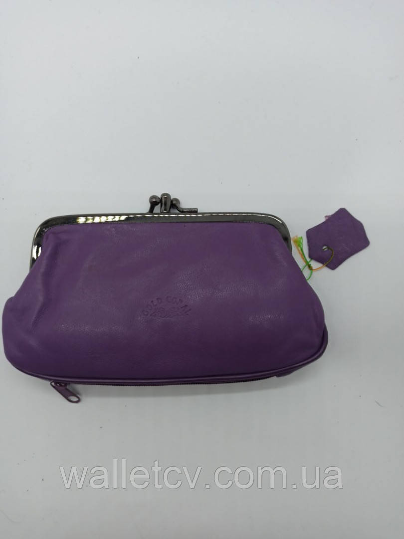 Детский кожаный кошелек Gold Coral фиолетового цвета - фото 6 - id-p1370334834