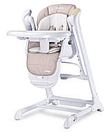 Стульчик для кормления + качель 2 в 1 Caretero Indigo Beige