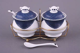 Набір баночок на підcтавці Затишний будиночок Lefard