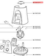 З'єднувач б/у для блендера Krups MS-5927177