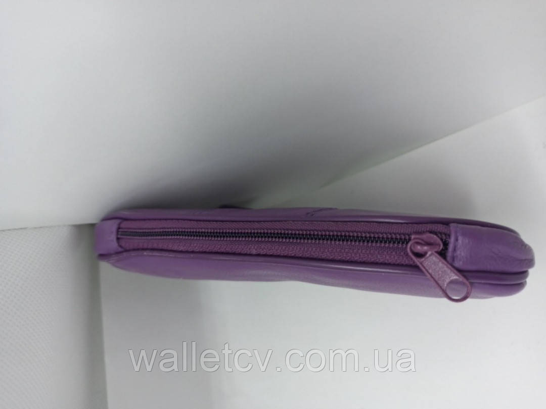 Детский кожаный кошелек Gold Coral фиолетового цвета - фото 4 - id-p1370334834