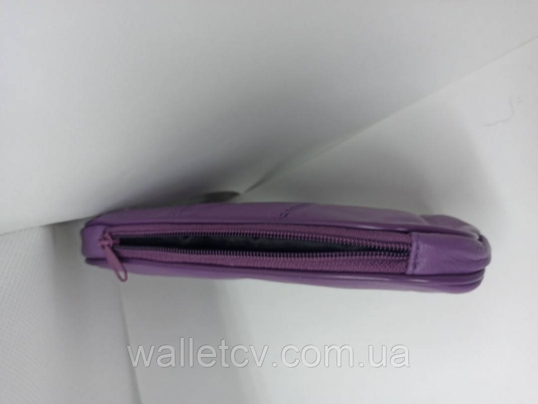 Детский кожаный кошелек Gold Coral фиолетового цвета - фото 5 - id-p1370334834