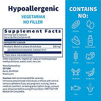 Klaire Labs Saccharomyces Boulardii/Сахономірики Булоарді 120 капс. BX337, фото 2