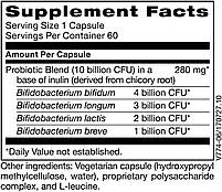 Klaire labs THER-BIOTIC FACTOR 4/пробіотик тер біотик Фактор 4, 60 капс BX267, фото 2