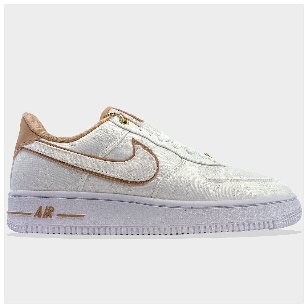 Жіночі кросівки Nike Air Force 1 '07 Lx White/Beige, білі шкіряні кросівки найк аір форс 1 '07 лов аїр, фото 1