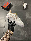 Жіночі кросівки Nike Air Force 1 '07 Lx White/Beige, білі шкіряні кросівки найк аір форс 1 '07 лов аїр, фото 2