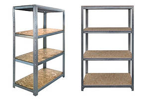 Стелаж металевий 4 полиці ОСБ 1500*700*310 мм для балкона, гаража, підвалу, складу, магазину, будинку