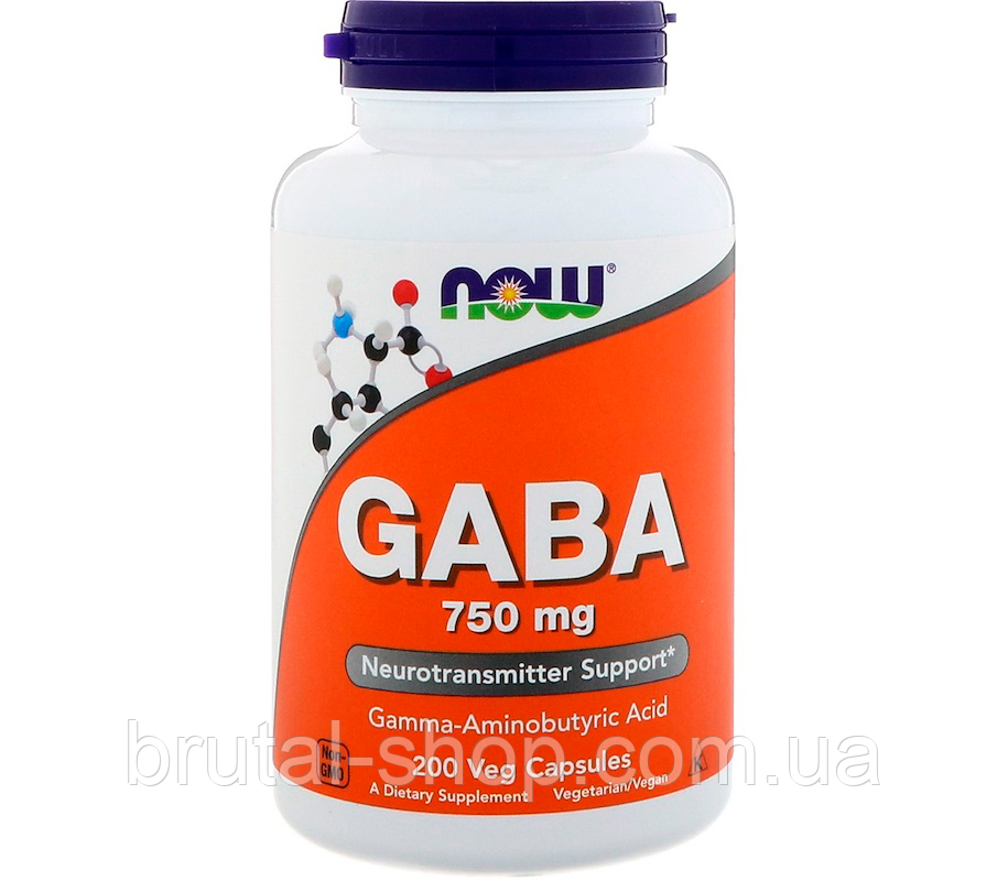 NOW Foods GABA 750mg (200caps)