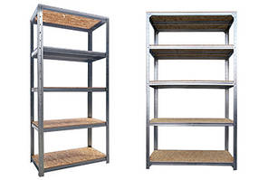 Стелаж металевий 5 полиць ОСБ 1800*830*410 мм для балкона, гаража, підвалу, складу, магазину, будинку