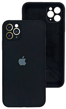 Чохол Silicone case Full Camera Protective для IPhone 12 Pro max Black чорний