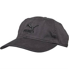 Бейсболка Puma BB Cap чорна з логотипом в тон Puma