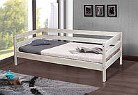 Кровать деревянная SKY-3 (Скай -3) (ольха),белый 80*190