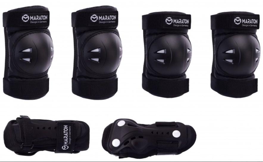 Дитячий, підлітковий набір захисту Maraton Fire Fox (чорний)
