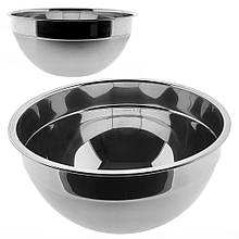 Миска нерж. глибока матова D22см висота 10,5см об'єм 2,5 л