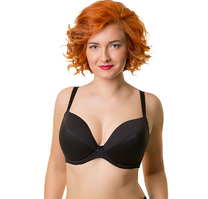 Бюстгальтер із бавовни з ущільненою чашкою великого розміру VALMIR.A "Faina" Латвія, чорний