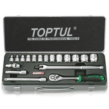 Набір інструментів TOPTUL 3/8" 18ед. GCAD1806, фото 2