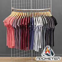 Напіврадіальна підставка з нержавіючої сталі для вішалок з одягом у примірювальні для магазинів та бутіків