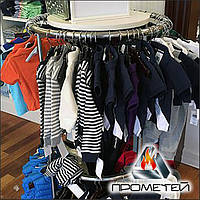 Підставка з нержавіючої сталі для одягу в примірювальні для магазинів та бутіків, індивідуальний розмір