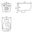 Комплект інсталяції VOLLE MASTER/HIPPO 13-44-202+141515 с унітазом VOLLE кнопка хром 98840, фото 3