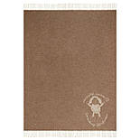 Плед з верблюжою шерстю Camel «Лого» Полуторний 140х190 см, фото 9