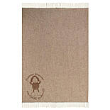 Плед з верблюжою шерстю Camel «Лого» Полуторний 140х190 см, фото 10