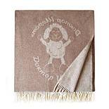 Плед з верблюжою шерстю Camel «Лого» Полуторний 140х190 см, фото 2