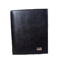 Чоловічий шкіряний портмоне гаманець чорний 085ВА