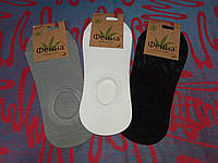 Мужские носки-следы, невидимые, сетка, конопляное волокно, "Фенна". Размер: 41-47