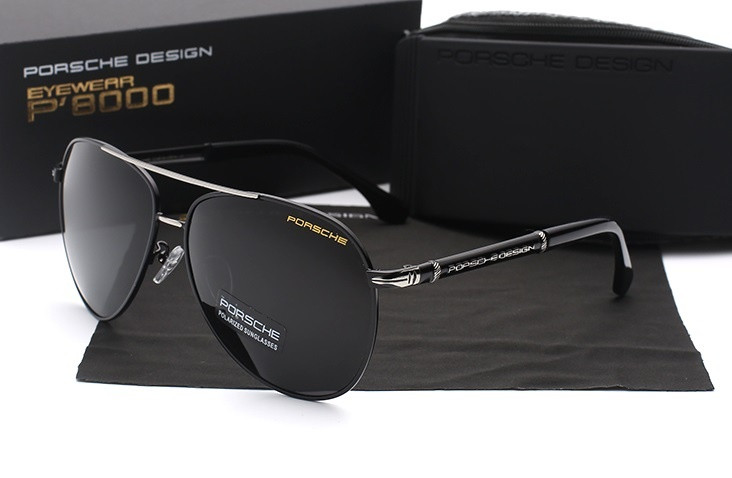 Окуляри чоловічі сонцезахисні з логотипом Porshe Design Порше GOLD complete