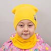 Шапки для Дівчаток із Зіркою - Комплект жовтий, фото 2