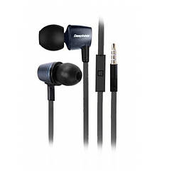 Вакуумні навушники з мікрофоном (гарнітура) DeepBass D-AL05 Чорний