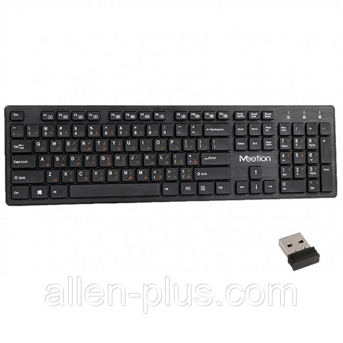 Бездротова клавіатура MEETION Ultrathin МT-WК841, wireless Black