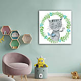 Картина інтер'єрна для дитячої кімнати Кіт, фото 2