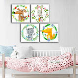 Картина інтер'єрна для дитячої кімнати Кіт, фото 4