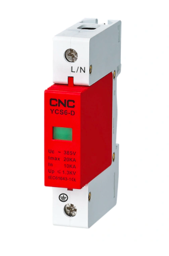 Ограничитель импульсных перенапряжений на DIN-рейку YCS6-С 1P 20-40кА 1500V DC (постоянный ток) CNC - фото 1 - id-p1370539219