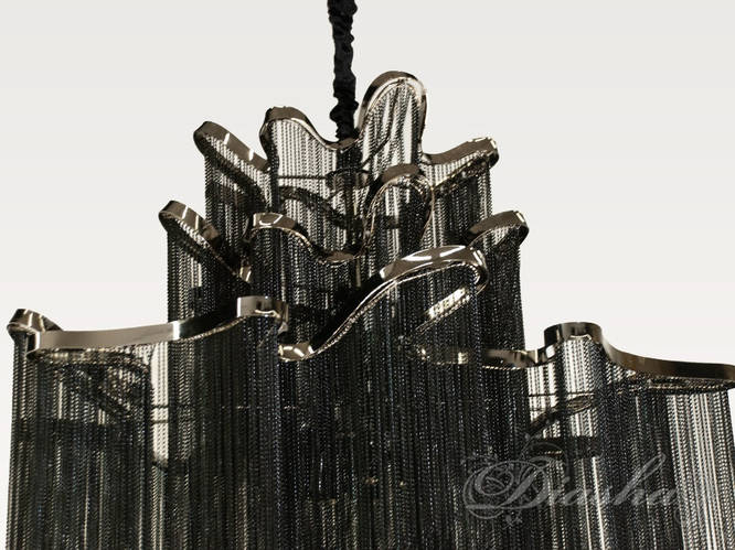 Современная классическая люстра с цепочками, на 12 ламп L25D14-12BHR ...