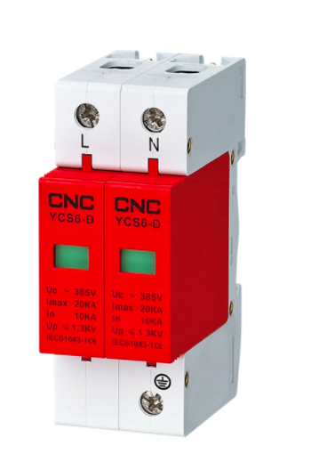 Ограничитель импульсных перенапряжений на DIN-рейку YCS6-С 2Р (1Р+N) 20-40кА 1500V DC (постоянный ток) CNC - фото 2 - id-p1370548068