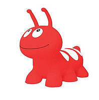 Детская надувная игрушка прыгун-гусеница Bambi качественная резина 25х40х20 см, красный