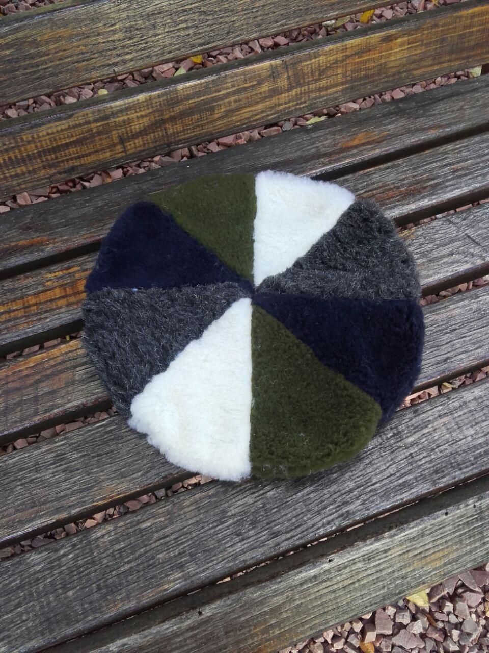 Накидка на стілець 35 см діаметр різнобарвна, фото 1