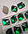 Стрази пришивні Космік (ламаний ромб) 16х21 мм Emerald (смарагдовий), скло, фото 2
