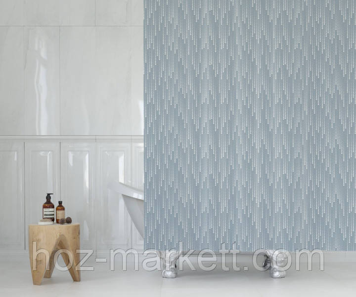 Тканинна шторка для душу Тропік 180 х 200 см Туреччина дощ, фото 1