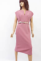 Жіноче стильне плаття Bechetti великий розмір рожеве