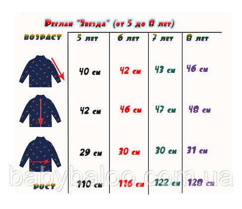 Реглан для дівчинки "Зірка"(5,6,7,8 років) - арт.1370593955, фото 4